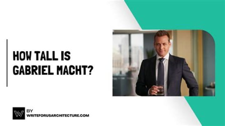 Gabriel Macht Height: How Tall is He?